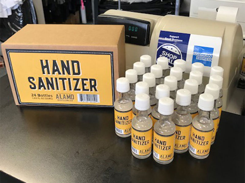 Hand Sanitizers in Stock and Available at at Rex Formal Wear, San Antonio, Texas